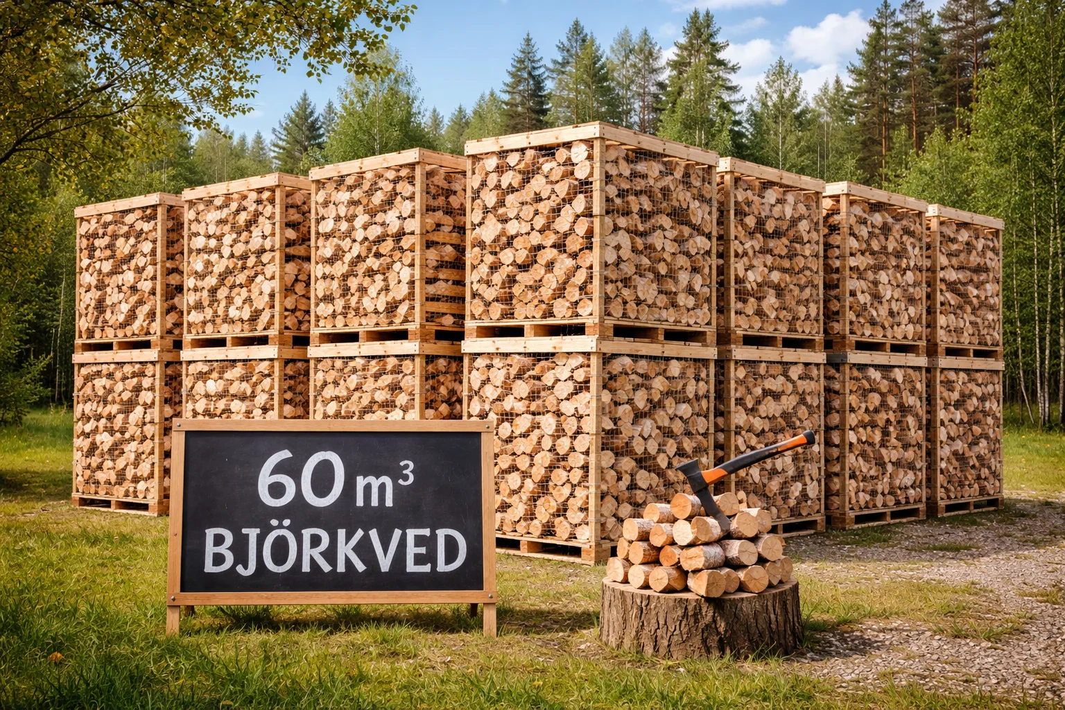 pile de bois de bouleau en foret.png